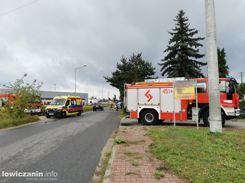 Audi wjechało do ogrodu przy ul. Małszyce