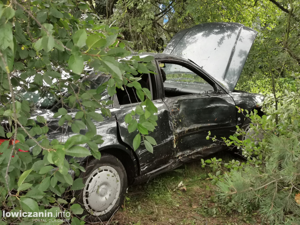 Audi wjechało do ogrodu przy ul. Małszyce