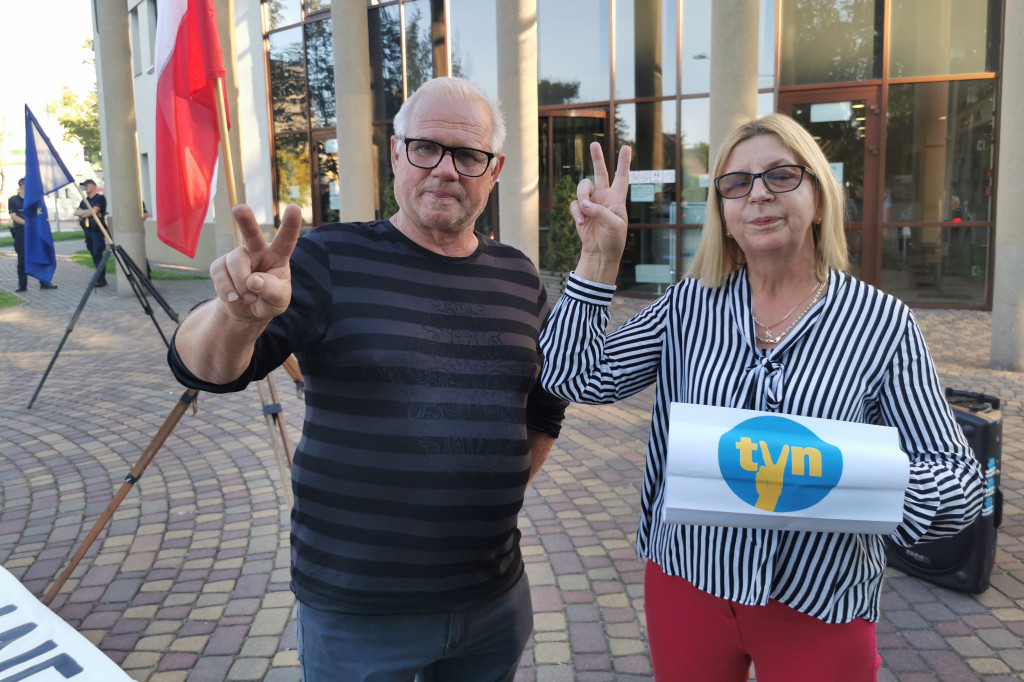 Protest w obronie wolnych mediów