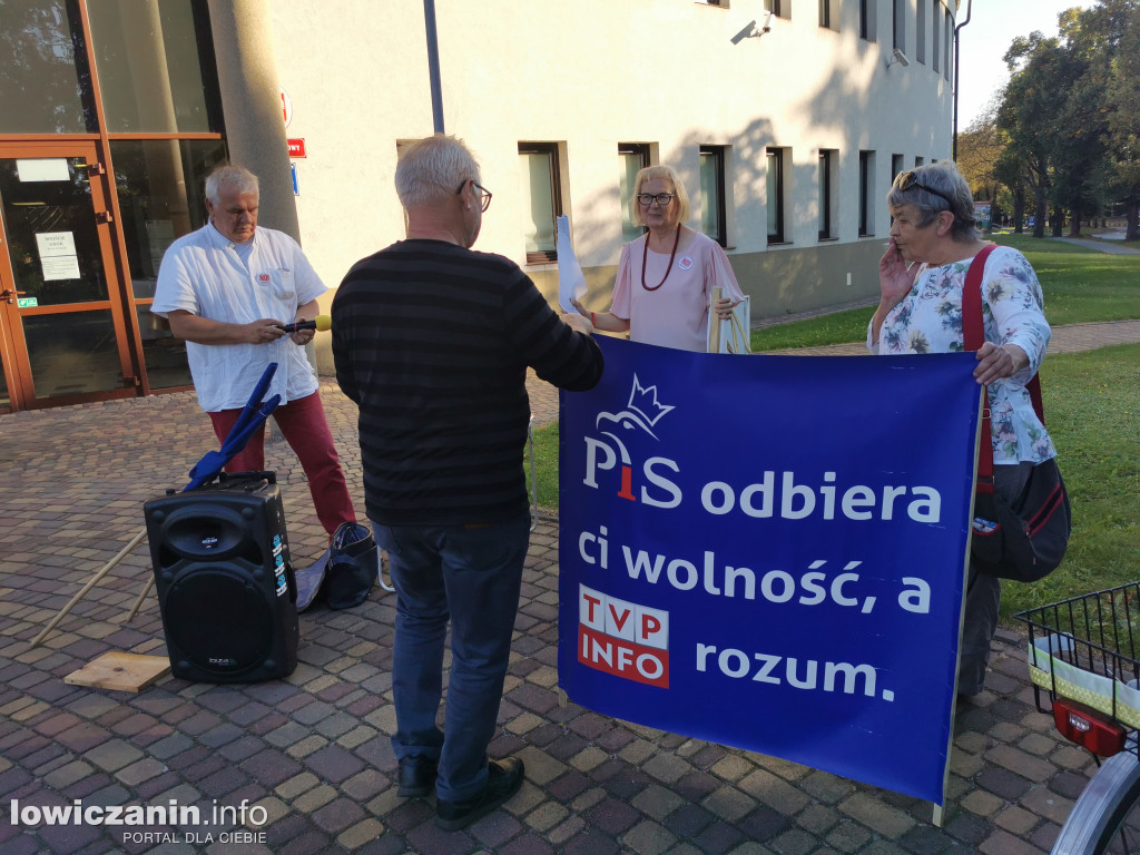 Protest w obronie wolnych mediów