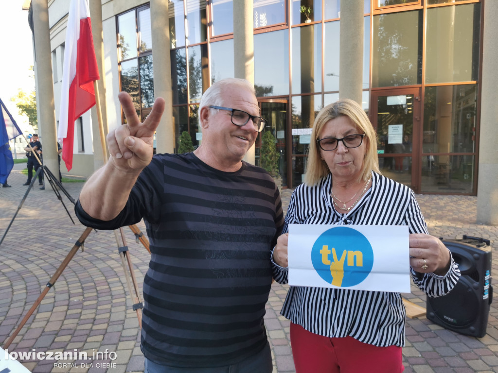 Protest w obronie wolnych mediów