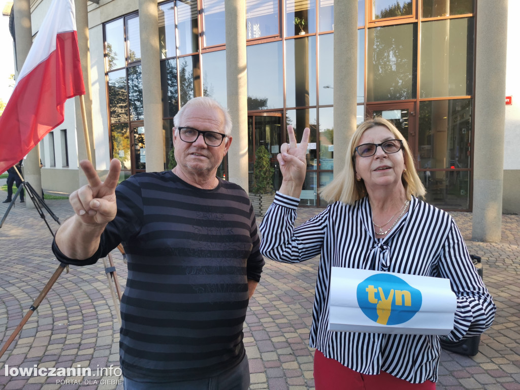 Protest w obronie wolnych mediów