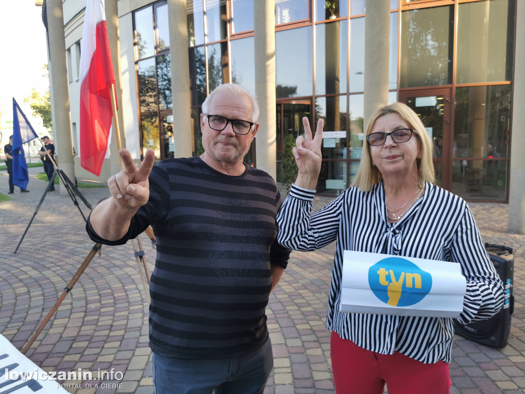 Protest w obronie wolnych mediów