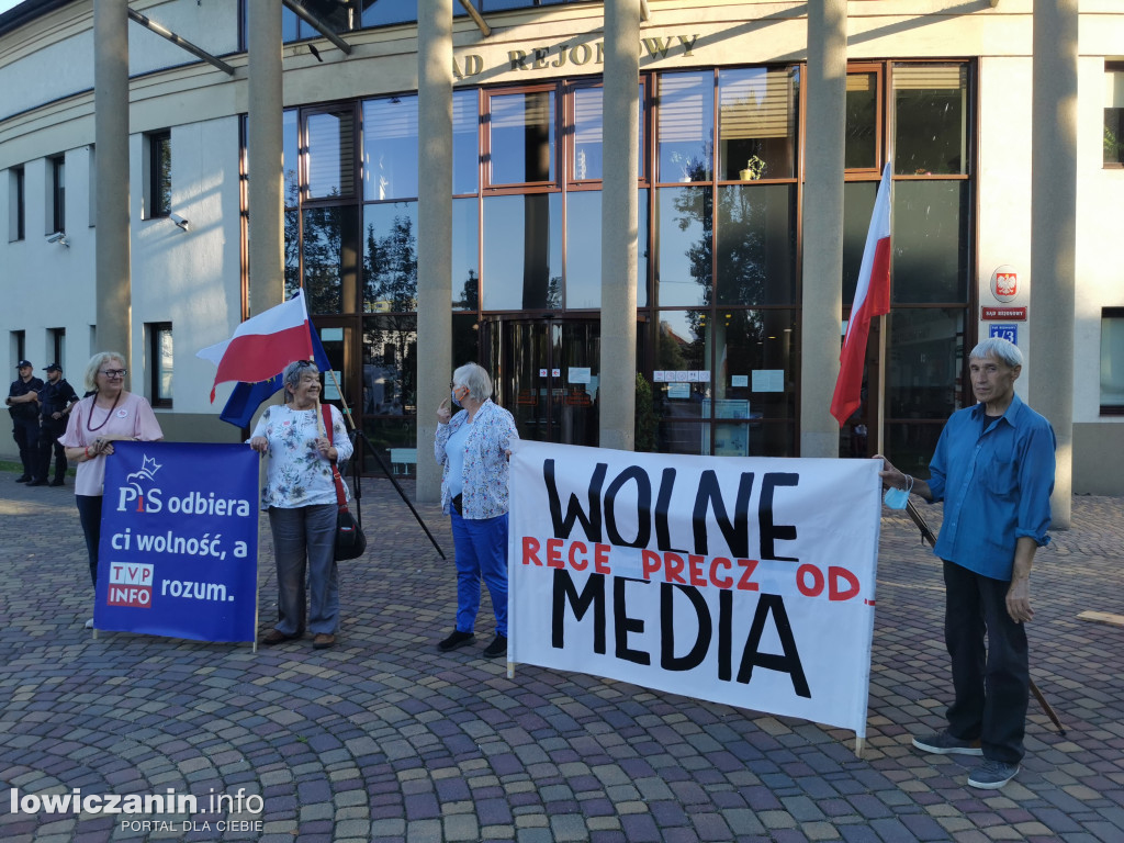 Protest w obronie wolnych mediów