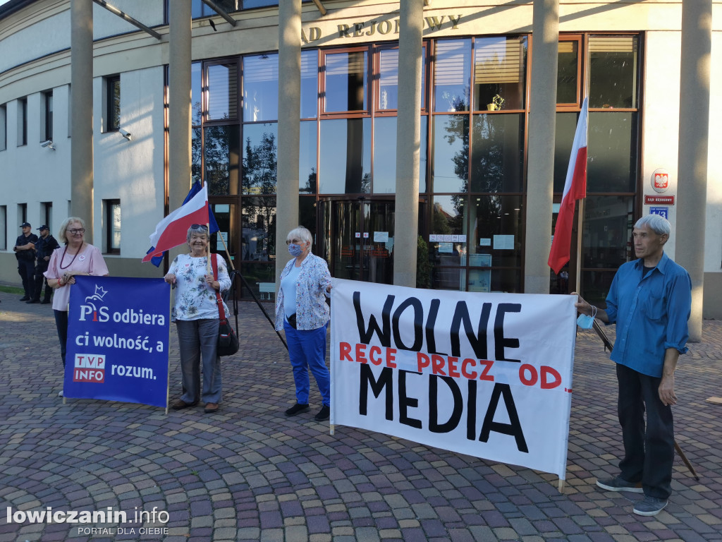 Protest w obronie wolnych mediów
