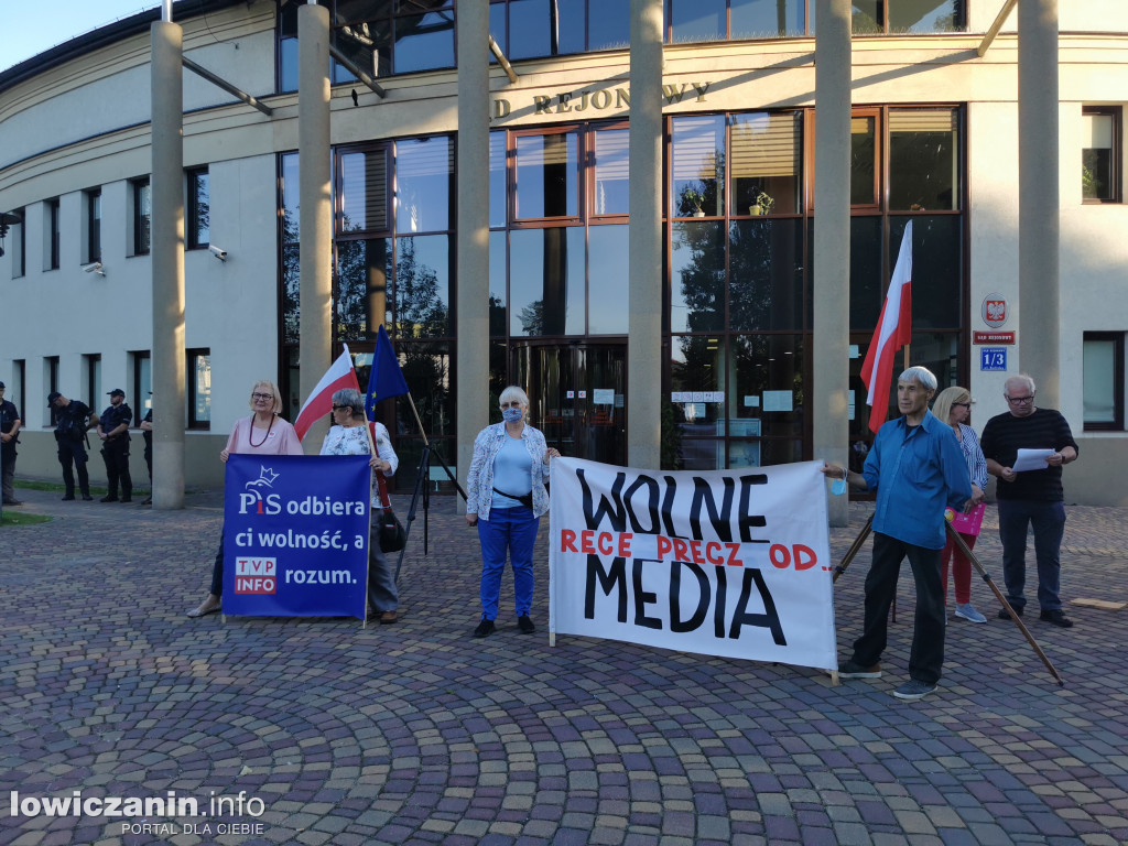 Protest w obronie wolnych mediów