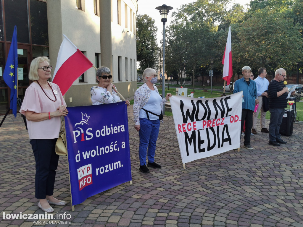 Protest w obronie wolnych mediów
