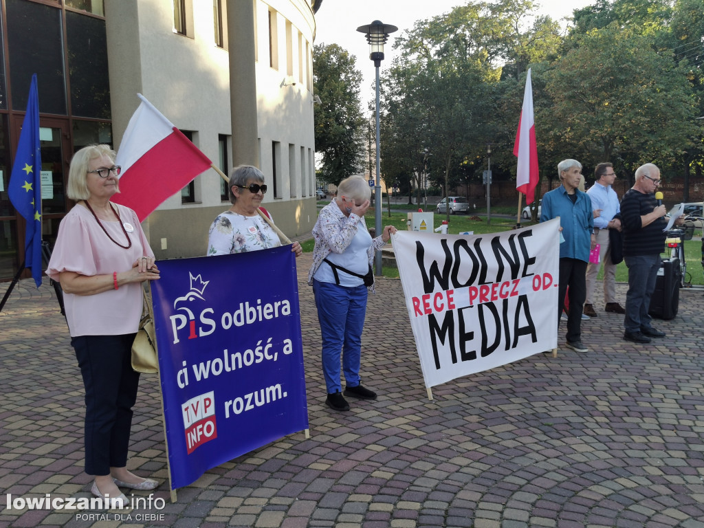 Protest w obronie wolnych mediów