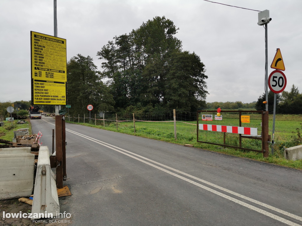 Rozbiórka mostu w Kompinie