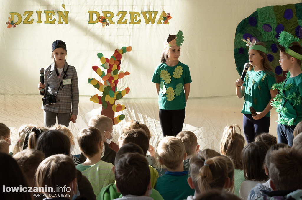 Sadzenie drzew przy szkołach w gminie Nieborów