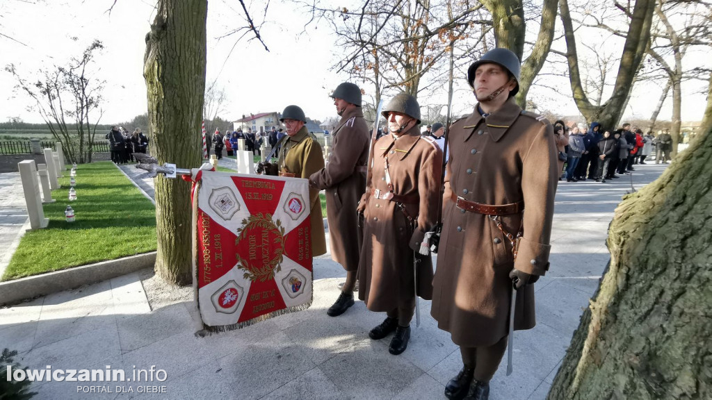 Otwarcie po remoncie cmentarza wojennego w Kompinie.