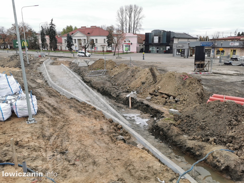Widać już jak Napoleońska będzie łączyć się z ul. 3 Maja
