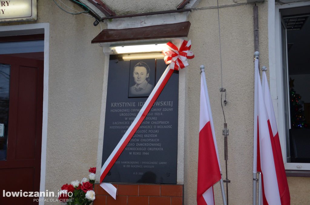 Krysia Idzikowska upamiętniona w gminie Zduny