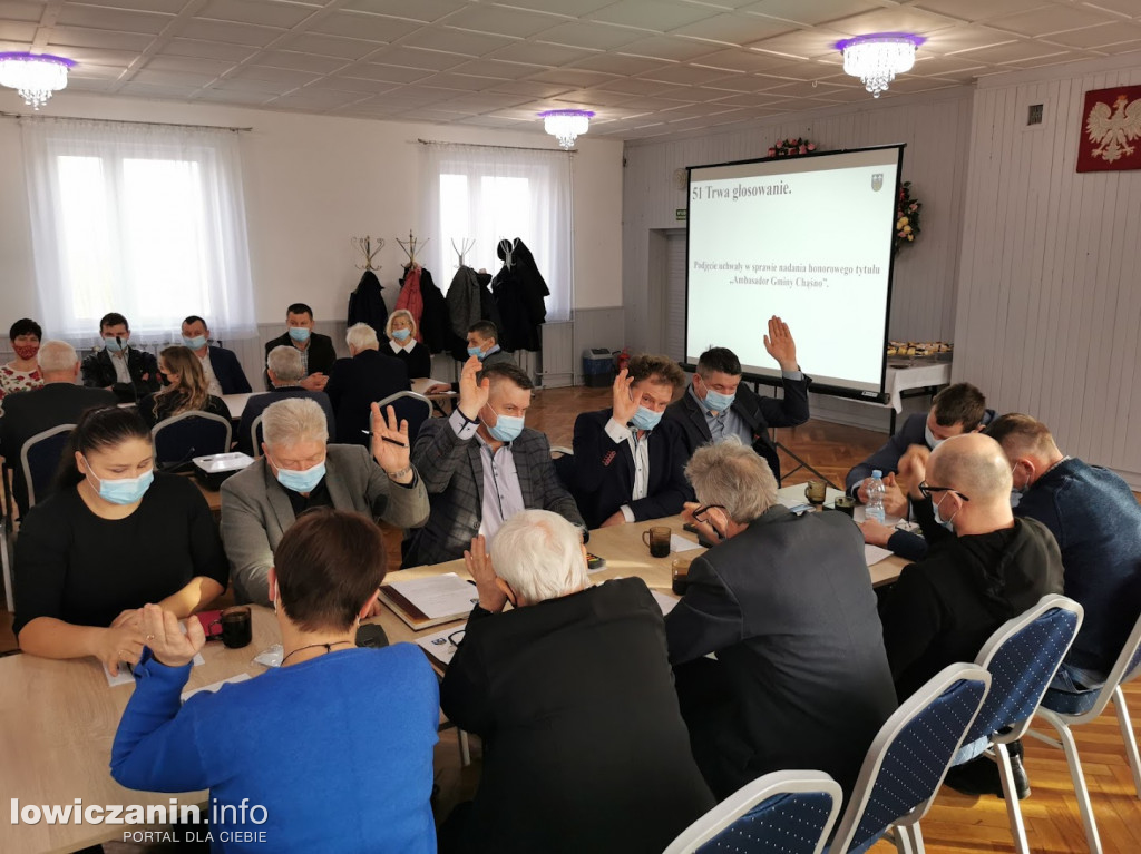 Uroczysta sesja Rady Gminy Chąśno 31.01.2022