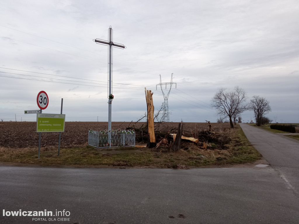 Skutki nawałnicy w gminie Kiernozia i w Goleńsku