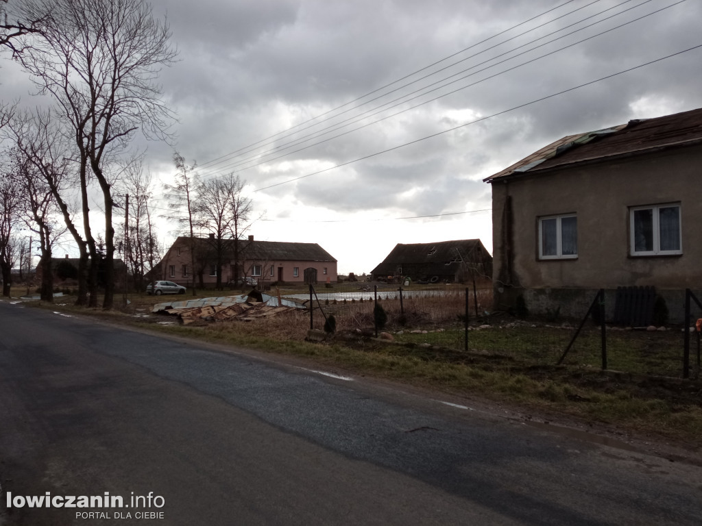 Skutki nawałnicy w gminie Kiernozia i w Goleńsku