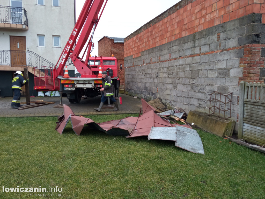 Skutki nawałnicy w gminie Kiernozia i w Goleńsku