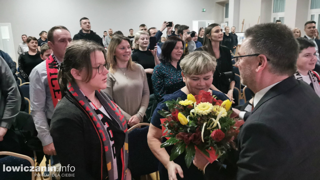 Powitanie Zbigniewa Bródki i Artura Janickiego