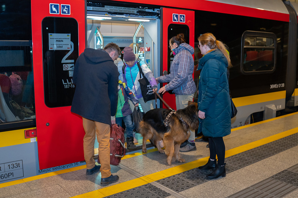 Pociągi ŁKA przywiozły kolejną grupę uchodźców z Ukrainy