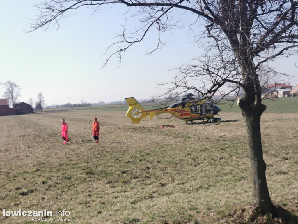 Zderzenie dwóch ciężarówek w Rząśnie
