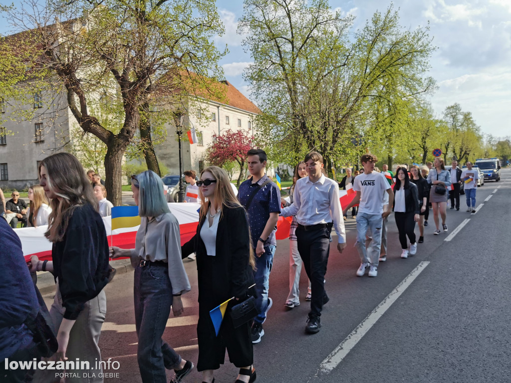 Nie zabrakło rąk do niesienia biało-czerwonej