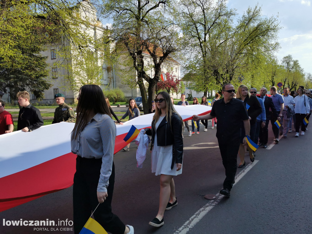 Nie zabrakło rąk do niesienia biało-czerwonej