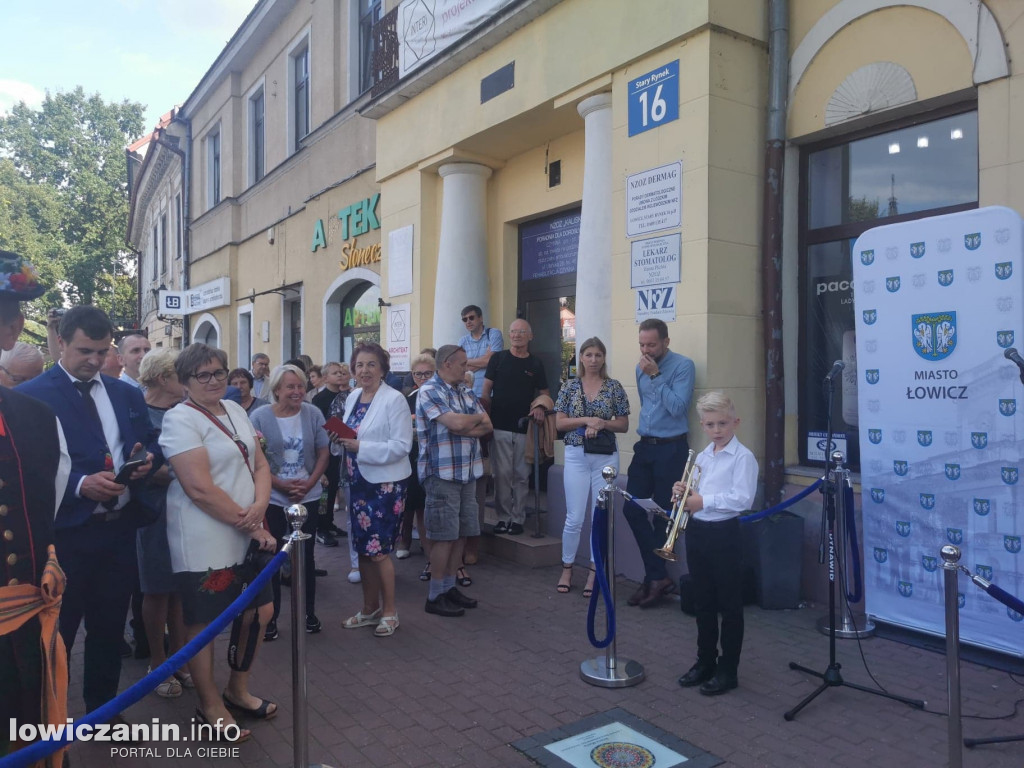 Uroczystość odsłonięcia Gwiozd Łowickich