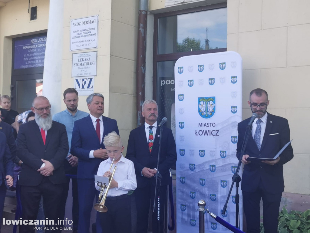 Uroczystość odsłonięcia Gwiozd Łowickich