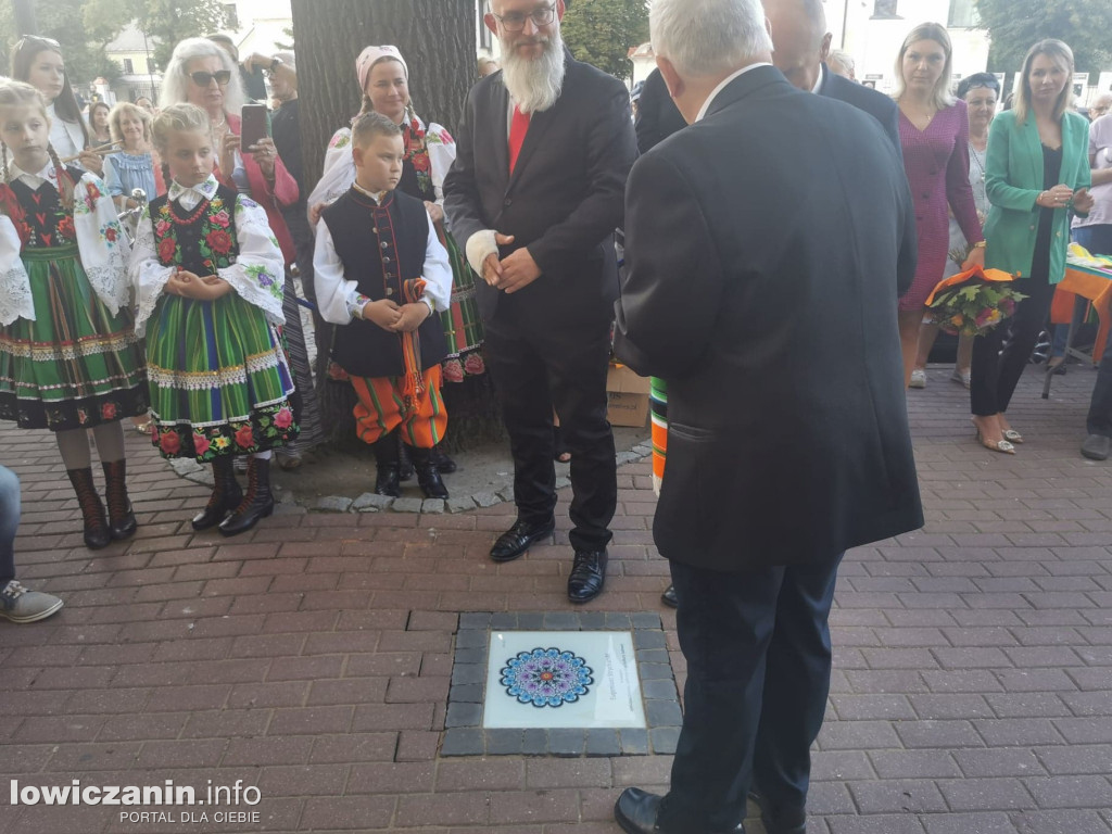 Uroczystość odsłonięcia Gwiozd Łowickich