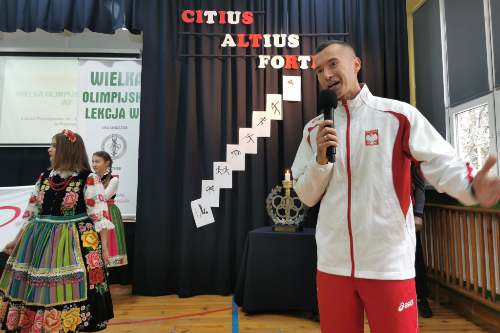 Mistrzowska lekcja w-f w Popowie