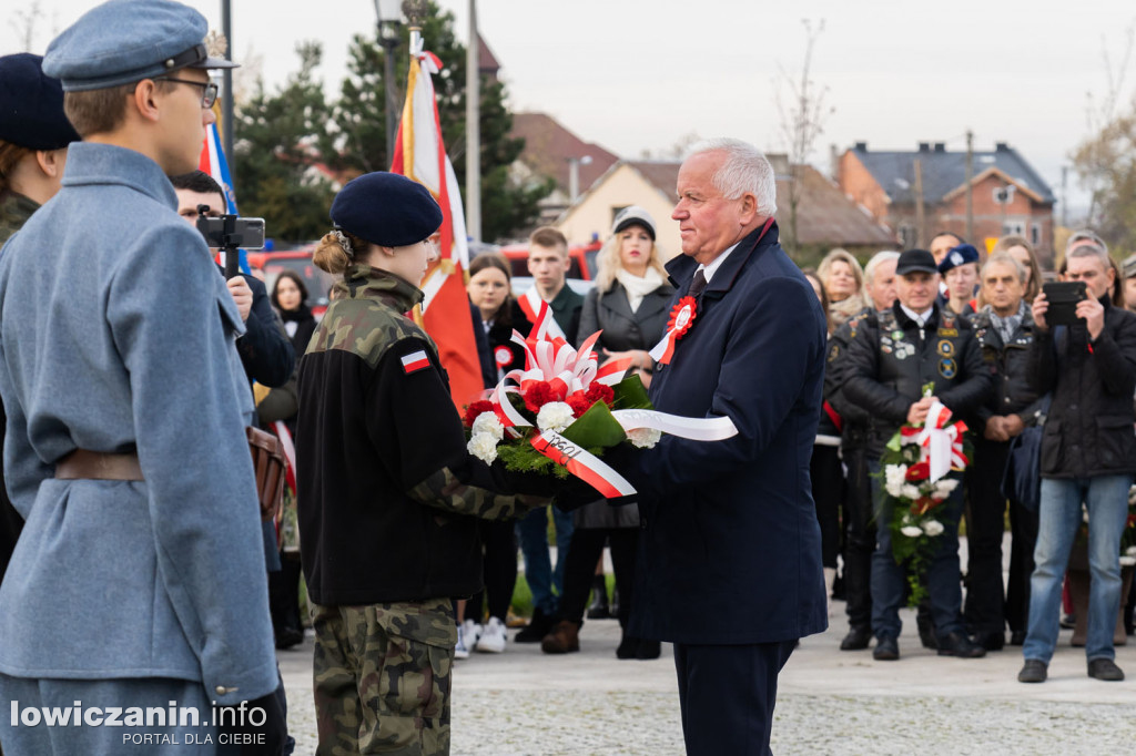 Uroczystość 104. rocznicy odzyskania przez Polskę Niepodległości w Strykowie