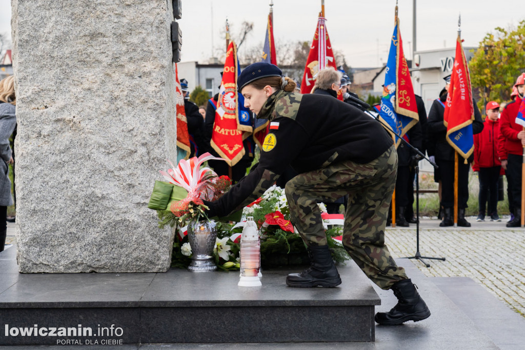 Uroczystość 104. rocznicy odzyskania przez Polskę Niepodległości w Strykowie