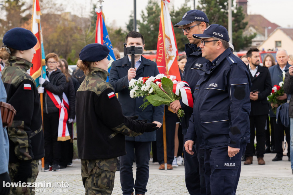 Uroczystość 104. rocznicy odzyskania przez Polskę Niepodległości w Strykowie