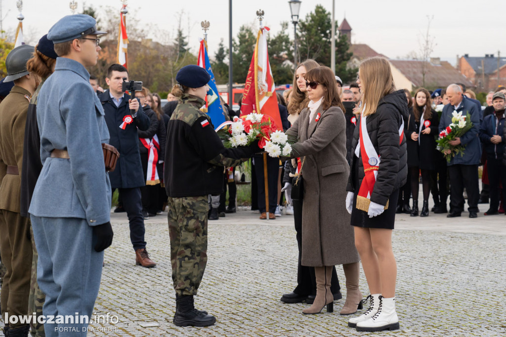 Uroczystość 104. rocznicy odzyskania przez Polskę Niepodległości w Strykowie