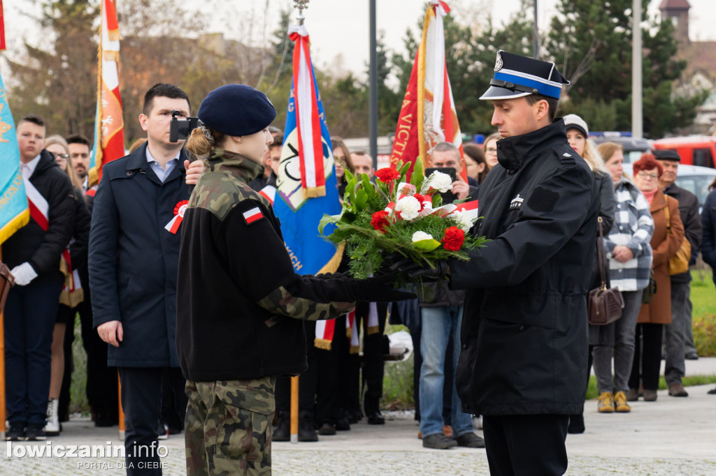Uroczystość 104. rocznicy odzyskania przez Polskę Niepodległości w Strykowie