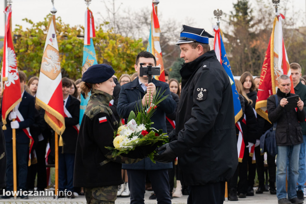 Uroczystość 104. rocznicy odzyskania przez Polskę Niepodległości w Strykowie
