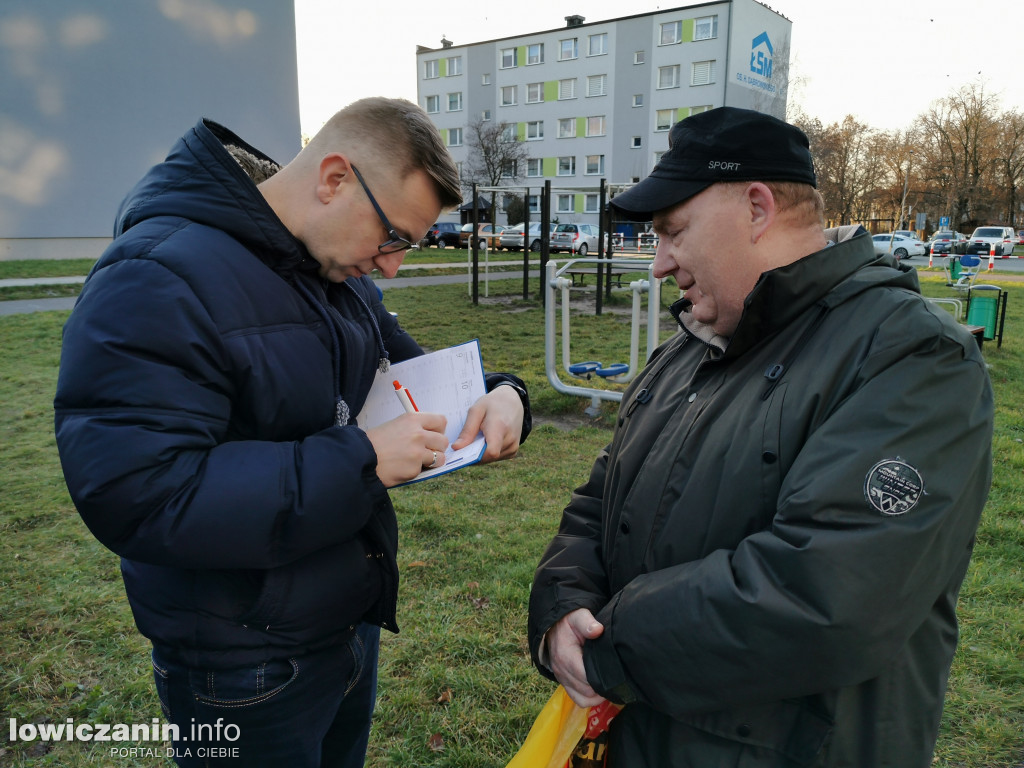 Prezes ŁSM na os. Dąbrowskiego