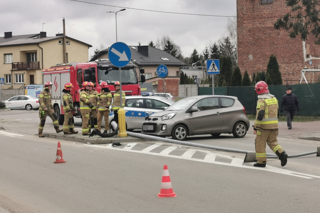 Wypadek na ul. 1 Maja w Łowiczu