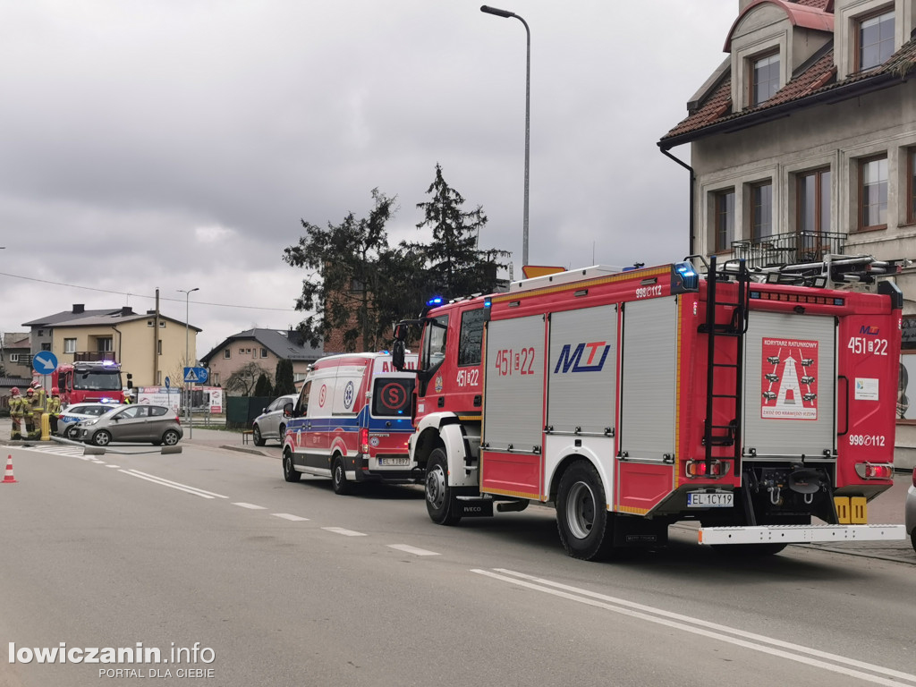 Wypadek na ul. 1 Maja w Łowiczu