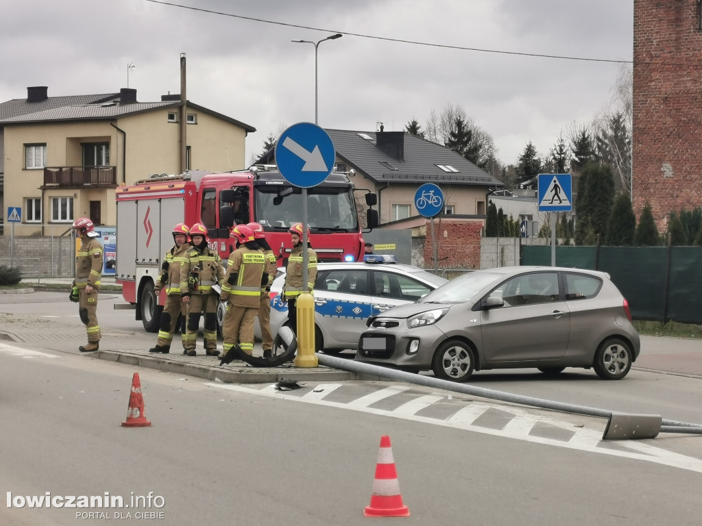 Wypadek na ul. 1 Maja w Łowiczu