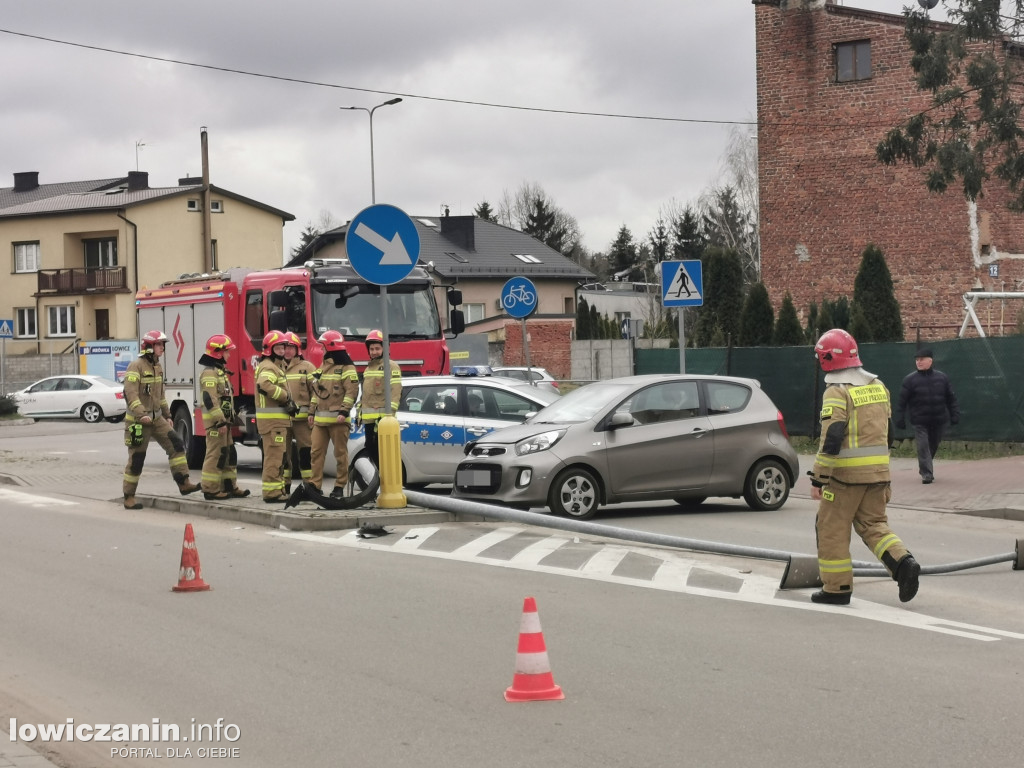 Wypadek na ul. 1 Maja w Łowiczu