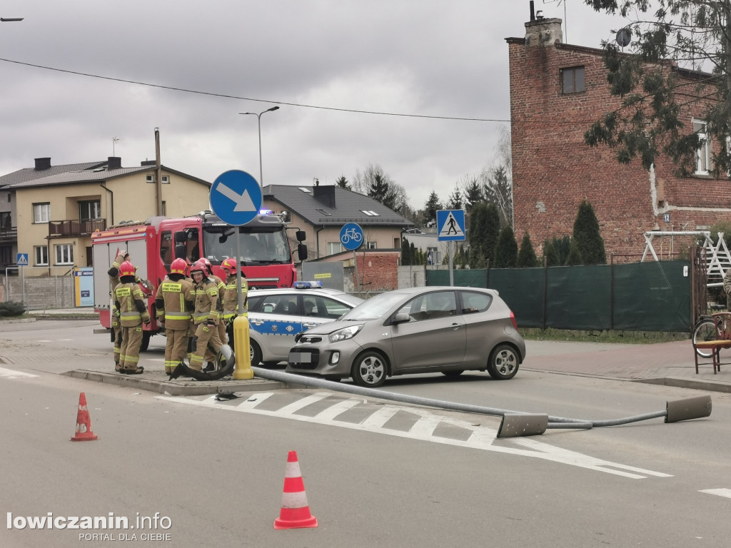 Wypadek na ul. 1 Maja w Łowiczu