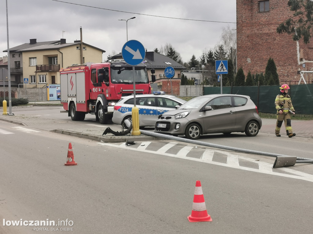Wypadek na ul. 1 Maja w Łowiczu