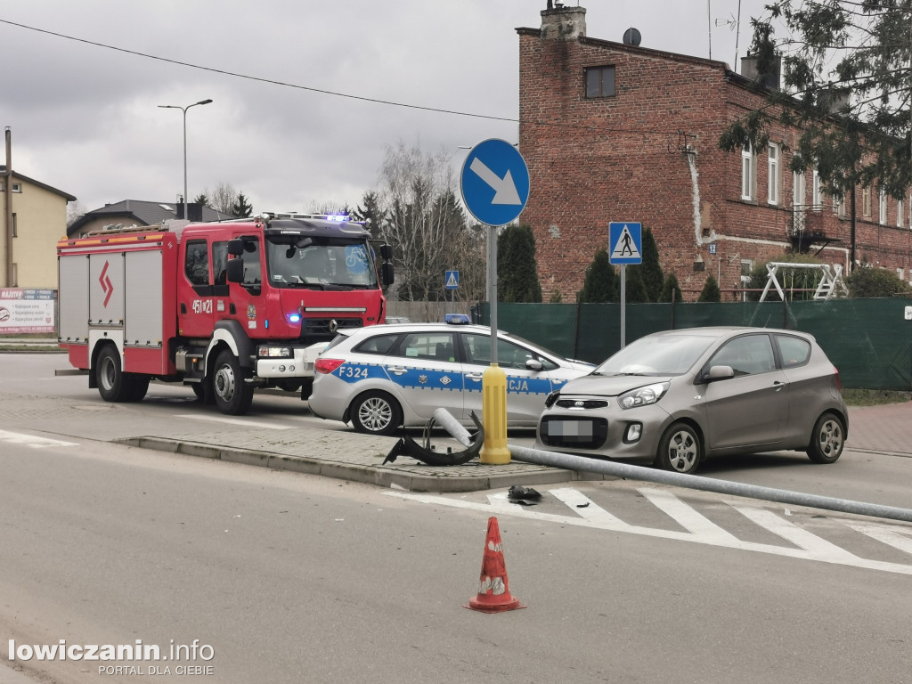 Wypadek na ul. 1 Maja w Łowiczu