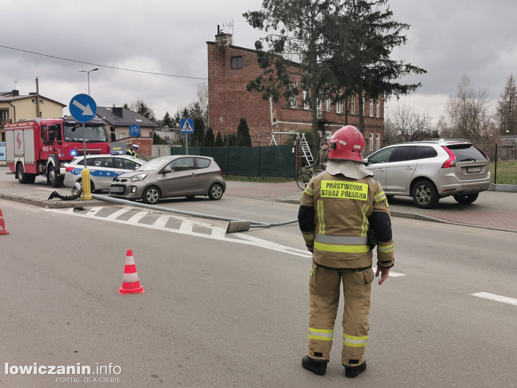 Wypadek na ul. 1 Maja w Łowiczu