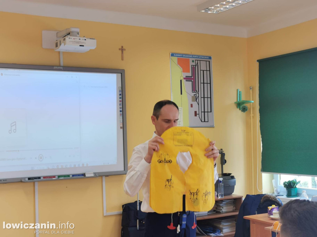 Kurs dla przyszłych stewardów w ZSP 3 w Łowiczu