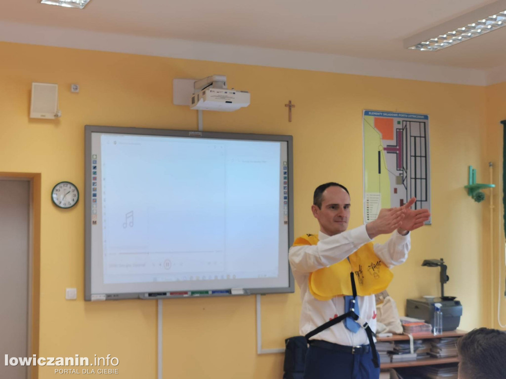 Kurs dla przyszłych stewardów w ZSP 3 w Łowiczu