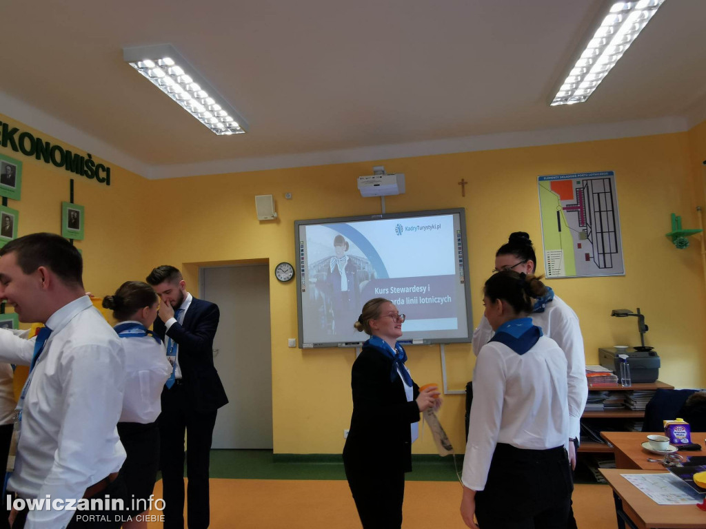 Kurs dla przyszłych stewardów w ZSP 3 w Łowiczu