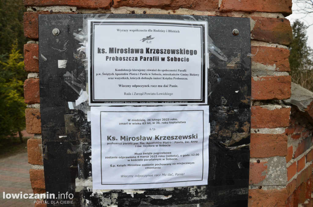 Pogrzeb ks. ks. Mirosława Krzeszewskiego w Sobocie