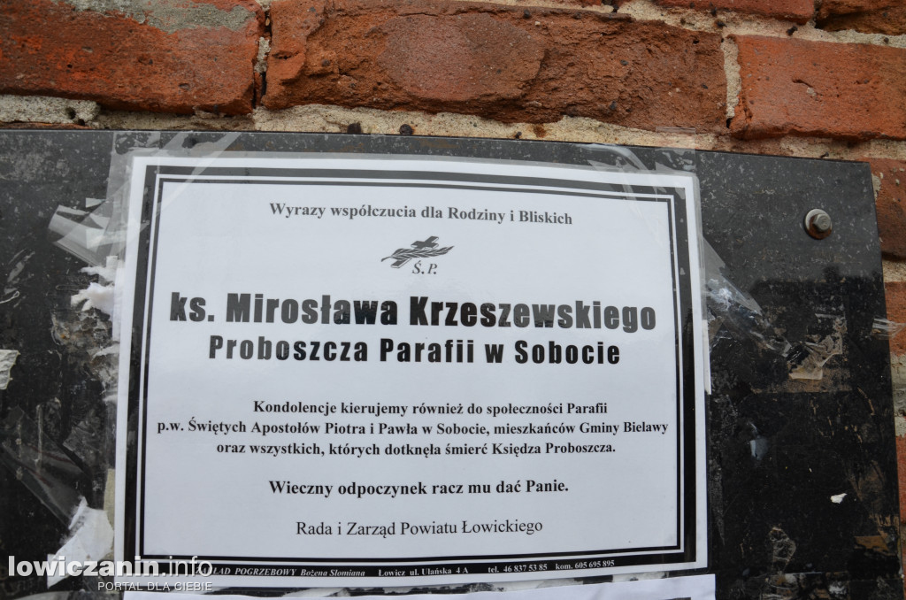 Pogrzeb ks. ks. Mirosława Krzeszewskiego w Sobocie